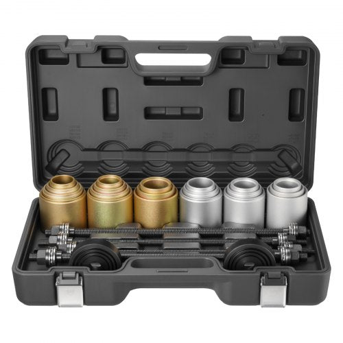 VEVOR Pull and Press Sleeve Kit, 26 PCS, Steel Bush Removal Insertion Sleeve Tools with Carrying Case, Compatible with LCV and HGV Engines, for Removing and Installing Bushings, Bearings, and Seals - CTQCQTZ26JT0E8TU9002V0 - view 2