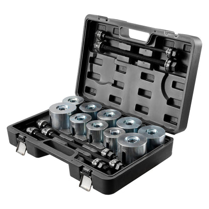 VEVOR Pull and Press Sleeve Kit, 27 PCS, Steel Bush Removal Insertion Sleeve Tools with Carrying Case, Compatible with LCV and HGV Engines