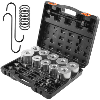 VEVOR 27 PCS Pull and Press Sleeve Kit, Steel Bush Bearing Removal and Installation Set, Bush Removal Insertion Sleeve Tools with Carrying Case, Multi-Vehicle Compatibility for LCV and HGV Engines - CTQCQTZ27JT0S6JTCV0 - view 1
