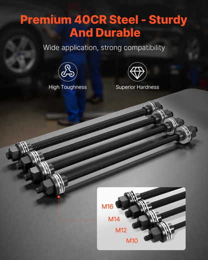 VEVOR Pull and Press Sleeve Kit, 28 PCS, Steel Bush Removal Insertion Sleeve Tools with Carrying Case, Compatible with LCV and HGV Engines, for Removing and Installing Bushings, Bearings, and Seals - CTQCQTZ28JT0QWLD0002V0 - view 4