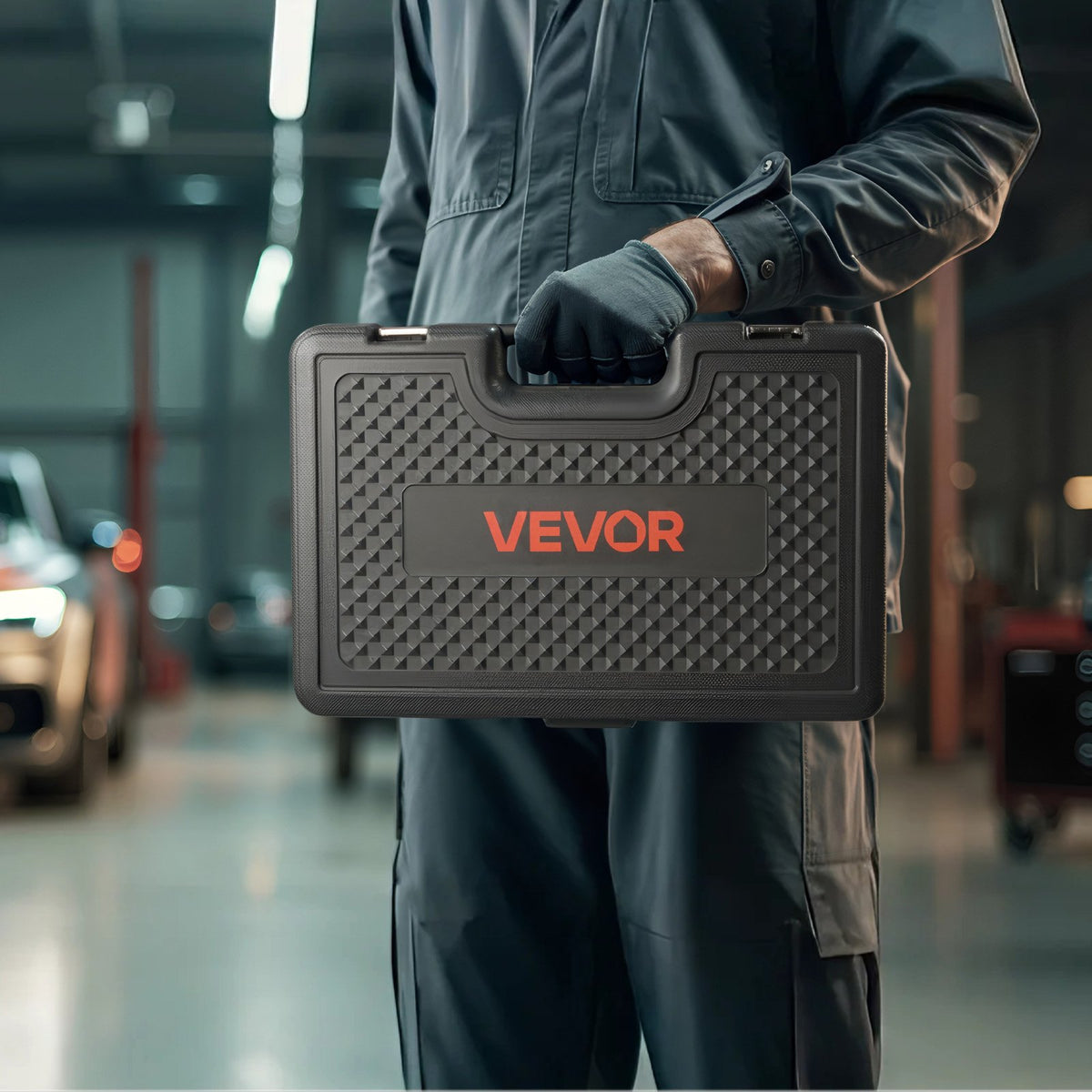 VEVOR Pull and Press Sleeve Kit, 28 PCS, Steel Bush Removal Insertion Sleeve Tools with Carrying Case, Compatible with LCV and HGV Engines, for Removing and Installing Bushings, Bearings, and Seals - CTQCQTZ28JT0QWLD0002V0 - view 9