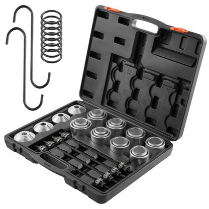 VEVOR 28 PCS Pull and Press Sleeve Kit, Steel Bush Bearing Removal and Installation Set, Bush Removal Insertion Sleeve Tools with Carrying Case, Multi-Vehicle Compatibility for LCV and HGV Engines - CTQCQTZ28JT0QWLD0V0 - view 2