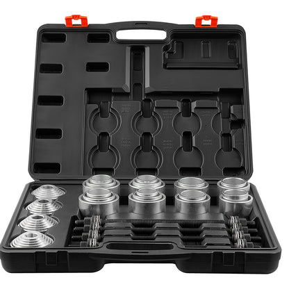 VEVOR 28 PCS Pull and Press Sleeve Kit, Steel Bush Bearing Removal and Installation Set, Bush Removal Insertion Sleeve Tools with Carrying Case, Multi-Vehicle Compatibility for LCV and HGV Engines - CTQCQTZ28JT0QWLD0V0 - view 10