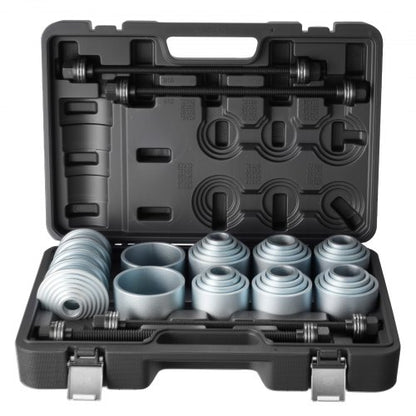 VEVOR Pull and Press Sleeve Kit, 36 PCS, Steel Bush Removal Insertion Sleeve Tools with Carrying Case, Compatible with LCV and HGV Engines, for Removing and Installing Bushings, Bearings, and Seals - CTQCQTZ36JT0JI3U0002V0 - view 2