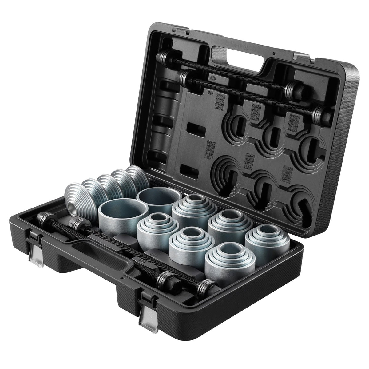 VEVOR Pull and Press Sleeve Kit, 36 PCS, Steel Bush Removal Insertion Sleeve Tools with Carrying Case, Compatible with LCV and HGV Engines, for Removing and Installing Bushings, Bearings, and Seals - CTQCQTZ36JT0JI3U0002V0 - view 10