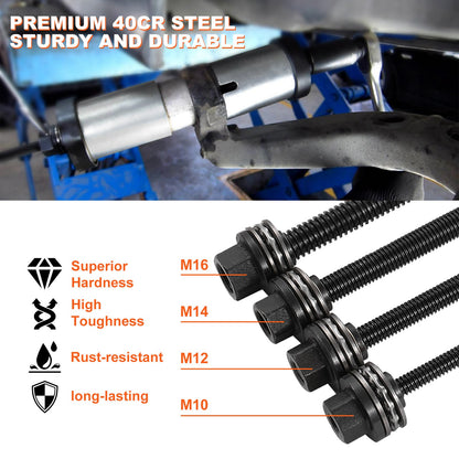 VEVOR 36 PCS Pull and Press Sleeve Kit, Steel Bush Bearing Removal and Installation Set, Bush Removal Insertion Sleeve Tools with Carrying Case, Multi-Vehicle Compatibility for LCV and HGV Engines - CTQCQTZ36JT0JI3U0V0 - view 4
