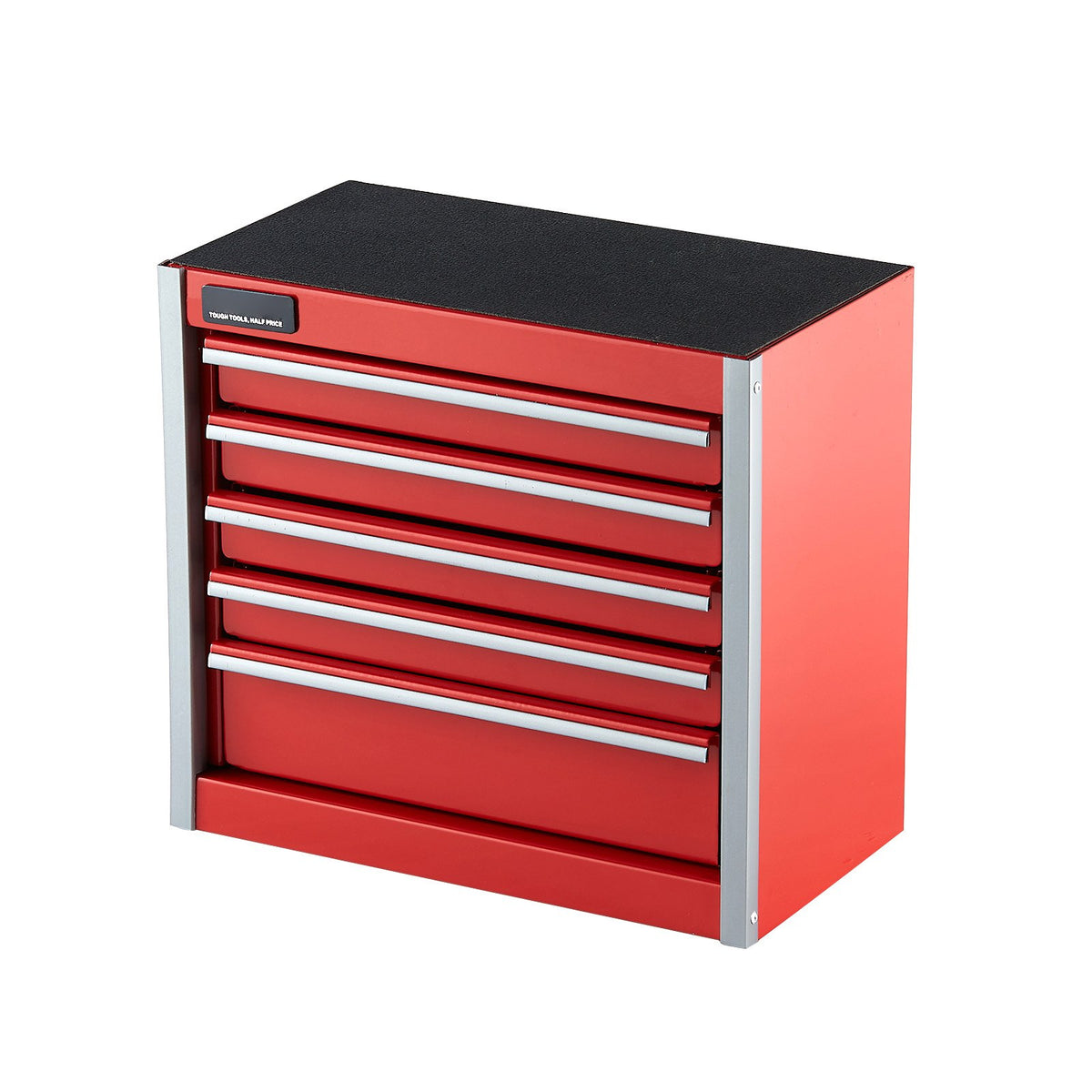 VEVOR Metal Tool Box, 8.6-inch, Portable Metal Tool Box with 5 Drawers, Small Tool Chest with EVA Liners and PP Feet Pads, Heavy-Duty Steel With Ball Bearing Opening and Powder Coated Finish, Red - CTSBXSGJX86IY6PZFV0 - view 10
