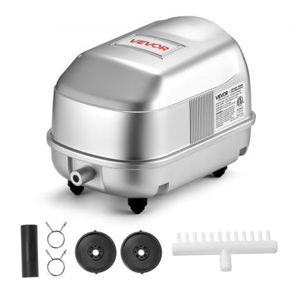 VEVOR Linear Air Pump, 792.52 GPH Air Flow, Septic Aerator Pump, Aeration System for 8 ft Deep Ponds, Fit for Septic Tanks, Aquariums, Waste Treatment, Seafood Restaurants, Fish Farms, Hydroponics - CTXXPQB25W60LKKV8001V1 - view 2