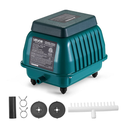 VEVOR Linear Air Pump, 1110 GPH Air Flow, Septic Aerator Pump, Aeration System for 10 ft Deep Ponds, Fit for Septic Tanks, Aquariums, Waste Treatment, Seafood Restaurants, Fish Farms, Hydroponics - CTXXPQB55W60IZVLA001V1 - view 1