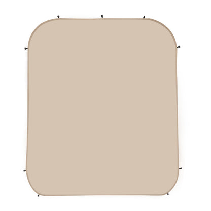 VEVOR Sun Shade Sail Canopy Covers, Fit for 6 x 6 ft Screen House Tent, Sun Protection, 5.51 x 5.71 ft 300D Oxford Silver-Coated Fabric, Pack of 2 (Not Include Tent), for Outdoor Activities, Beige - CWB66FT2PZ00AQE59001V0 - view 10