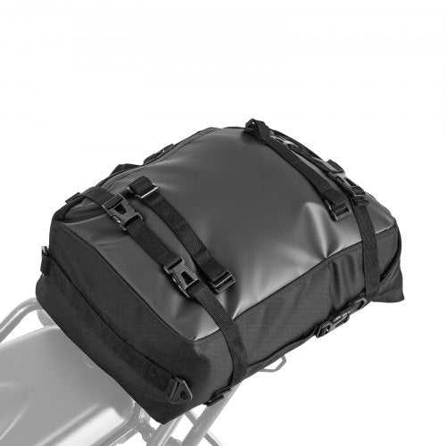 VEVOR Motorcycle Tail Bag, 30 L Motorcycle Rear Seat Bag with Waterproof Rain Cover, Outdoor Sports Motorbike Luggage Storage Trunk Rack Backpack with Shoulder Straps, Universal Fit Rear Racks, Black - CWBBL30L0000F1GH9002V0 - view 2