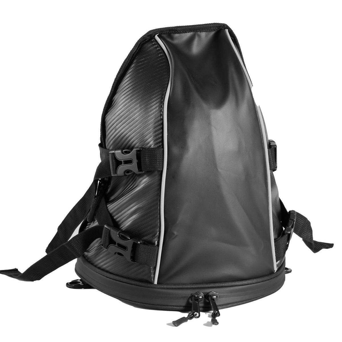 VEVOR Motorcycle Tail Bag, 10 L Motorcycle Rear Seat Bag with Waterproof Rain Cover, Outdoor Sports Motorbike Luggage Storage Trunk Rack Backpack Handbag with Shoulder Strap and Inner Pocket, Black - CWBPG10L00006SDE8002V0 - view 10