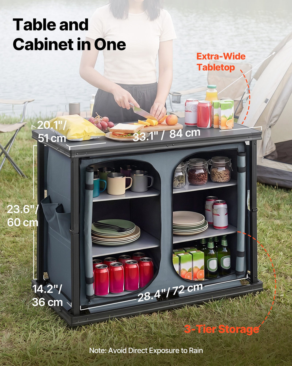 VEVOR Outdoor Camping Kitchen - Select Your Configuration - CWJKYDCFYTZD9T65R001V0 - view 2