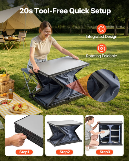 VEVOR Outdoor Camping Kitchen - Select Your Configuration - CWJKYDCFYTZD9T65R001V0 - view 3