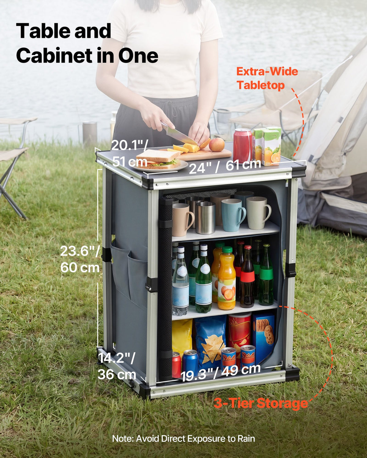 VEVOR Outdoor Camping Kitchen - Select Your Configuration - CWJKYDCFYTZDJKTEY001V0 - view 2
