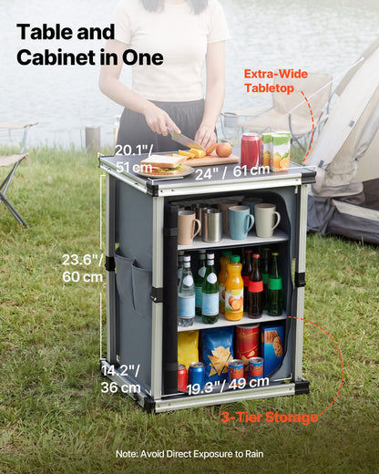 VEVOR Outdoor Camping Kitchen - Select Your Configuration - CWJKYDCFYTZDJKTEY001V0 - view 2