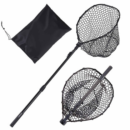 VEVOR Fishing Net, Foldable Landing Nets with Telescopic Handle, Portable Lightweight and Stronger 6063 Aluminum Fish Gear, Soft Silicone Fish-Friendly Mesh, for Kayak, Boat, Bank, Pond, Gifts for Men - CWLHJPVCXJDG8B2JV001V0 - view 1