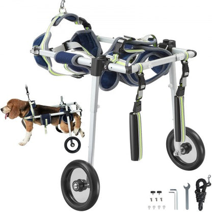 VEVOR 2 Wheels Dog Wheelchair for Back Legs, Pet Wheelchair Lightweight & Adjustable Assisting in Healing,  Dog Cart/Wheelchair for Injured, Disabled, Paralysis, Hind Limb Weak Pet(XS) - CWLYLLSLLSTXPGG1QV0 - view 2