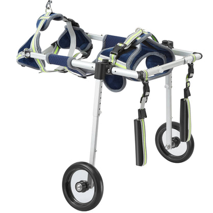 VEVOR 2 Wheels Dog Wheelchair for Back Legs, Pet Wheelchair Lightweight & Adjustable Assisting in Healing,  Dog Cart/Wheelchair for Injured, Disabled, Paralysis, Hind Limb Weak Pet(S) - CWLYLLSLLSXHJR1J3V0 - view 10