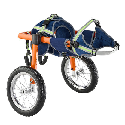 VEVOR Dog Wheelchair for Back Legs, Lightweight 2 Wheels Pet Wheelchair, Height, Width & Length Adjustable, Dog Cart with Shock-Absorbing Wheels, for Injured, Disabled Dogs 48-88 lbs, Large - CWLYLLSTDHXL2W9B4001V0 - view 10