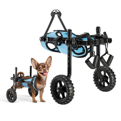 VEVOR Dog Wheelchair for Back Legs, Adjustable 2 Wheels Pet Wheelchair, Lightweight  Dog Cart with Shock-Absorbing Wheels, Mobility Support Wheel Chair for Disabled Injured Dogs up to 22lbs , X-Small - CWLYLLSTXHXSMLDHY001V0 - view 1
