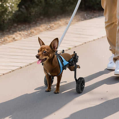 VEVOR Dog Wheelchair for Back Legs, Adjustable 2 Wheels Pet Wheelchair, Lightweight  Dog Cart with Shock-Absorbing Wheels, Mobility Support Wheel Chair for Disabled Injured Dogs up to 22lbs , X-Small - CWLYLLSTXHXSMLDHY001V0 - view 9