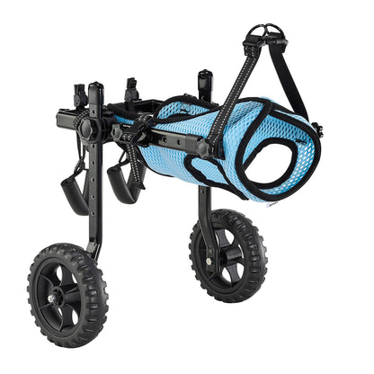 VEVOR Dog Wheelchair for Back Legs, Adjustable 2 Wheels Pet Wheelchair, Lightweight  Dog Cart with Shock-Absorbing Wheels, Mobility Support Wheel Chair for Disabled Injured Dogs up to 22lbs , X-Small - CWLYLLSTXHXSMLDHY001V0 - view 10