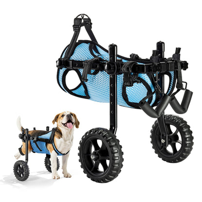 VEVOR Dog Wheelchair for Back Legs, Adjustable 2 Wheels Pet Wheelchair, Lightweight  Dog Cart with Shock-Absorbing Wheels, Mobility Support Wheel Chair for Disabled Injured Dogs up to 22lbs, Small - CWLYLLSXHSLLCWMCK001V0 - view 1