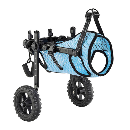 VEVOR Dog Wheelchair for Back Legs, Adjustable 2 Wheels Pet Wheelchair, Lightweight  Dog Cart with Shock-Absorbing Wheels, Mobility Support Wheel Chair for Disabled Injured Dogs up to 22lbs, Small - CWLYLLSXHSLLCWMCK001V0 - view 10