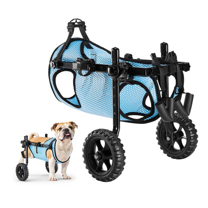 VEVOR Dog Wheelchair for Back Legs, Adjustable 2 Wheels Pet Wheelchair, Lightweight  Dog Cart with Shock-Absorbing Wheels, Mobility Support Wheel Chair for Disabled Injured Dogs up to 22lbs, Medium - CWLYLLSZHMLLG0BX1001V0 - view 1