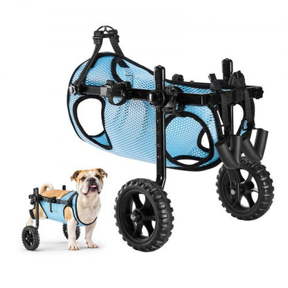 VEVOR Dog Wheelchair for Back Legs, Adjustable 2 Wheels Pet Wheelchair, Lightweight  Dog Cart with Shock-Absorbing Wheels, Mobility Support Wheel Chair for Disabled Injured Dogs up to 22lbs, Medium - CWLYLLSZHMLLG0BX1001V0 - view 2