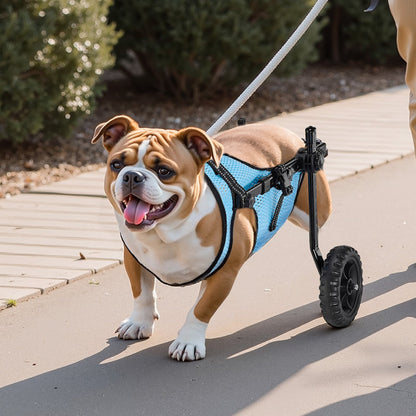 VEVOR Dog Wheelchair for Back Legs, Adjustable 2 Wheels Pet Wheelchair, Lightweight  Dog Cart with Shock-Absorbing Wheels, Mobility Support Wheel Chair for Disabled Injured Dogs up to 22lbs, Medium - CWLYLLSZHMLLG0BX1001V0 - view 9