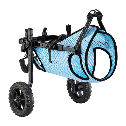 VEVOR Dog Wheelchair for Back Legs, Adjustable 2 Wheels Pet Wheelchair, Lightweight  Dog Cart with Shock-Absorbing Wheels, Mobility Support Wheel Chair for Disabled Injured Dogs up to 22lbs, Medium - CWLYLLSZHMLLG0BX1001V0 - view 10
