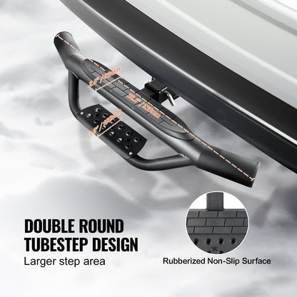 VEVOR Hitch Step for 2 Inch Receiver, Strong Steel Construction with 350 LBS Load Capacity, Rear Bumper Guard Protector with Pin Lock, Universal Fit for Truck, SUV, Pickup, Trailer - CWTBGSCYGZK0QVFASV0 - view 5