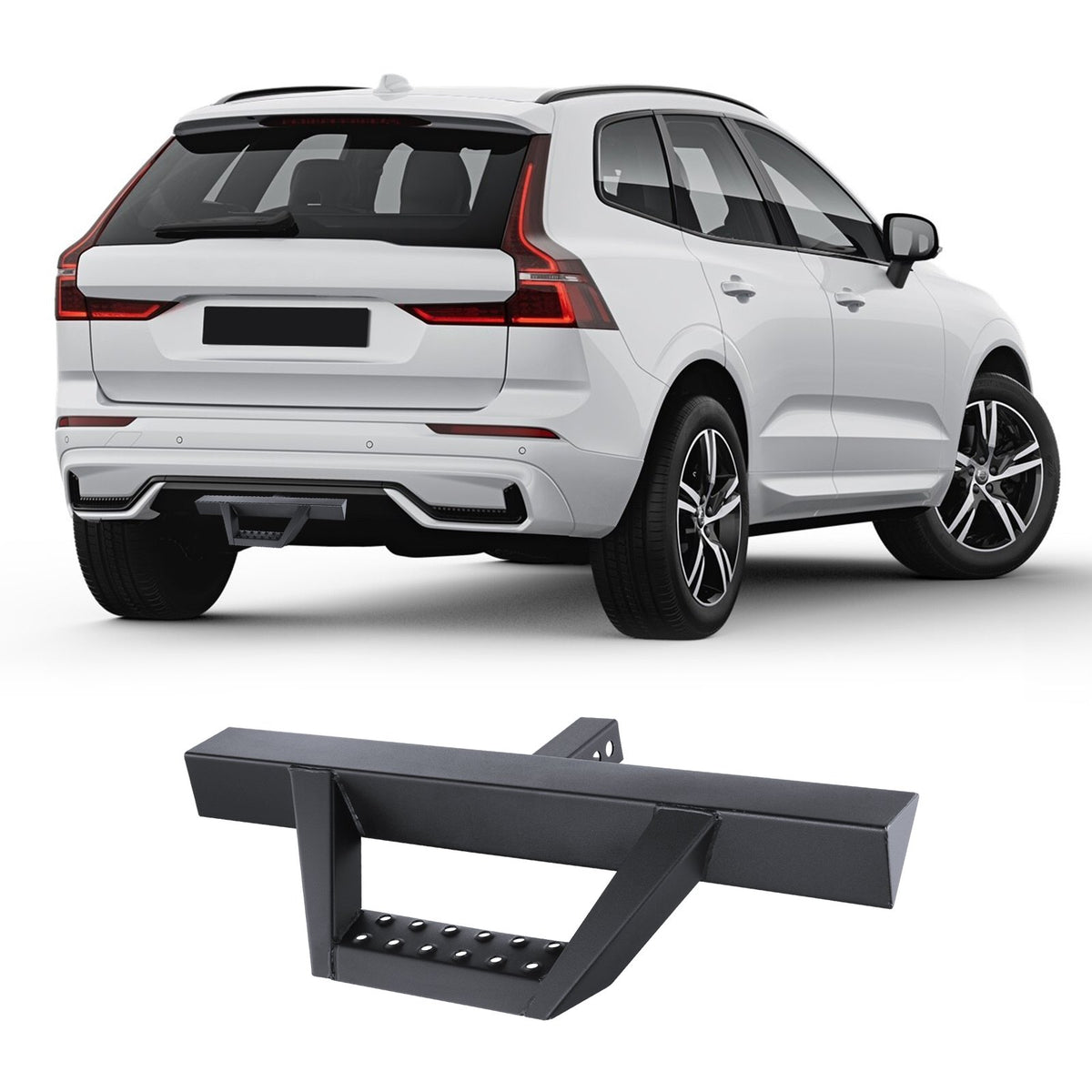 VEVOR Hitch Step for 2 Inch Receiver, Strong Steel Construction with 300 LBS Load Capacity, Rear Bumper Guard Protector with Pin Lock and Stabilizer, Universal Fit for Truck, SUV, Pickup, Trailer - CWTBGSCYXGZKV34OCV0 - view 1