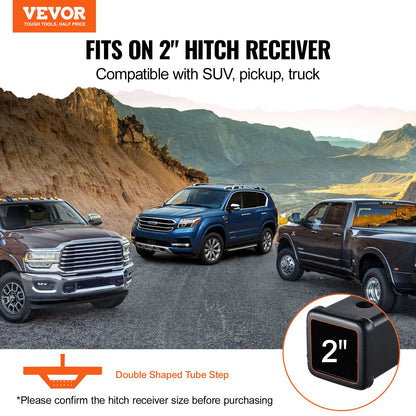 VEVOR Hitch Step for 2 Inch Receiver, Strong Steel Construction with 300 LBS Load Capacity, Rear Bumper Guard Protector with Pin Lock and Stabilizer, Universal Fit for Truck, SUV, Pickup, Trailer - CWTBGSCYXGZKV34OCV0 - view 3