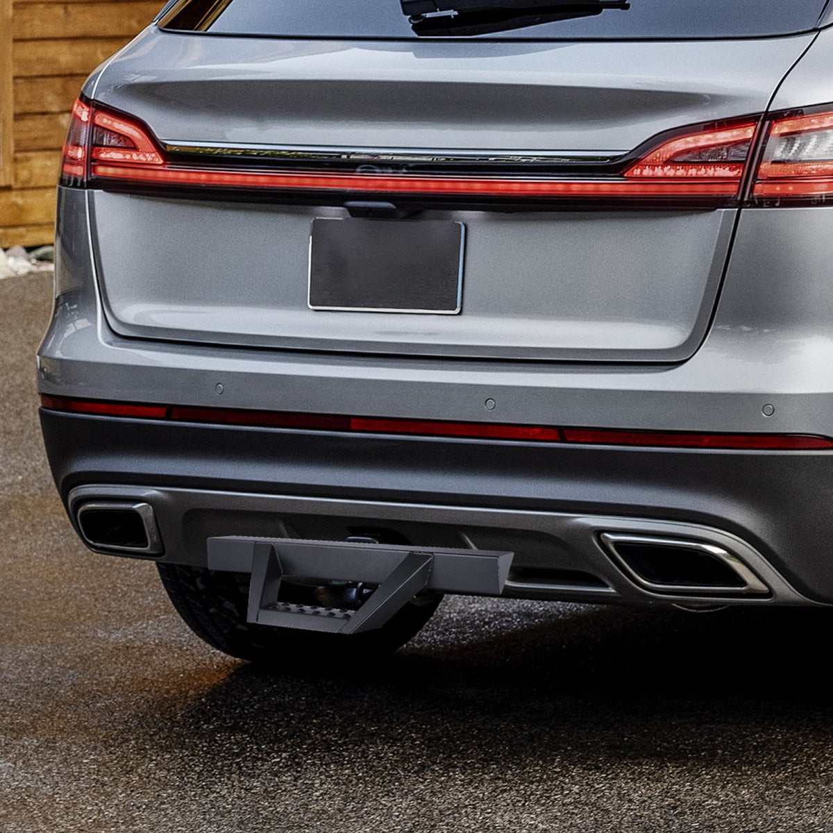 VEVOR Hitch Step for 2 Inch Receiver, Strong Steel Construction with 300 LBS Load Capacity, Rear Bumper Guard Protector with Pin Lock and Stabilizer, Universal Fit for Truck, SUV, Pickup, Trailer - CWTBGSCYXGZKV34OCV0 - view 9