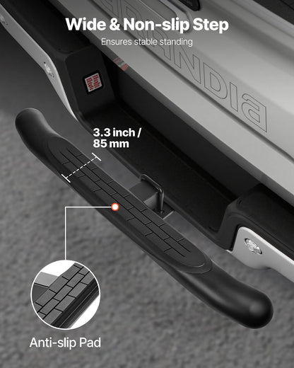 VEVOR Hitch Step for 2 Inch Receiver, Universal Rear Bumper Guard Protector with 350 LBS Load Capacity, Non-Slip Tow Hitch Step with Pin Kit and Stabilizer, Fit for Truck, SUV, Pickup, Trailer - CWTBGWGXCZK2M970G001V0 - view 6