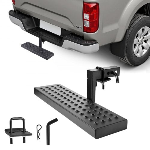 VEVOR Hitch Step for 2 Inch Receiver, Universal Rear Bumper Guard Protector with 350 LBS Load Capacity, Wide & Non-Slip Tow Hitch Step with Pin Kit and Stabilizer, Fit for Pickup, Trailer, Truck, SUV - CWTBGXGXZK20BGSLJ001V0 - view 2