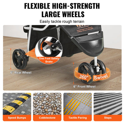 VEVOR Pet Stroller - Select Your Configuration - CWTCCGK3QSHDKKH24V0 - view 3