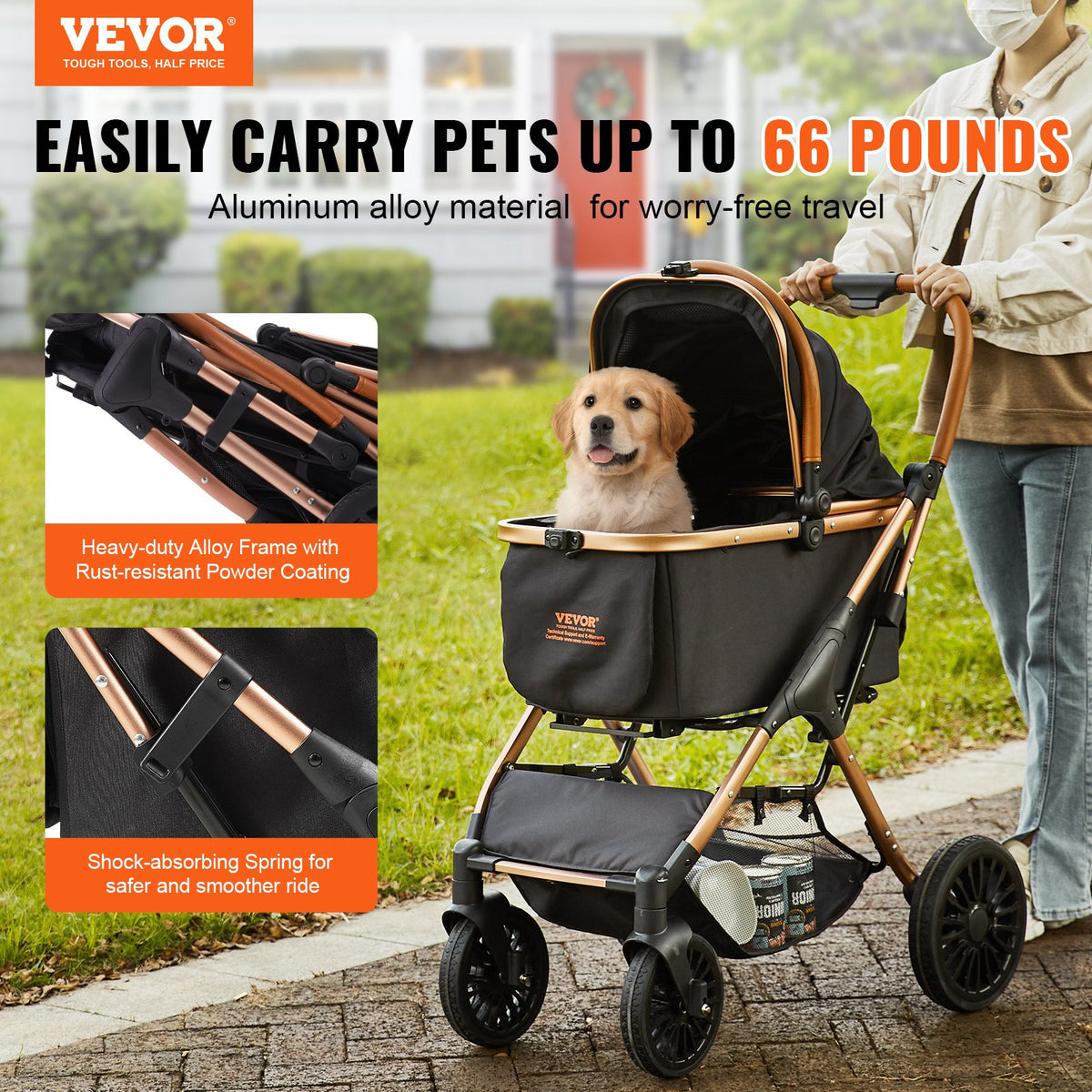 VEVOR Pet Stroller - Select Your Configuration - CWTCCGK4QDHDT793EV0 - view 2