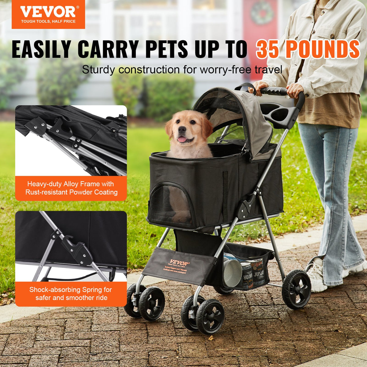 VEVOR Pet Stroller - Select Your Configuration - CWTCCGK4QSHD89VDVV0 - view 2