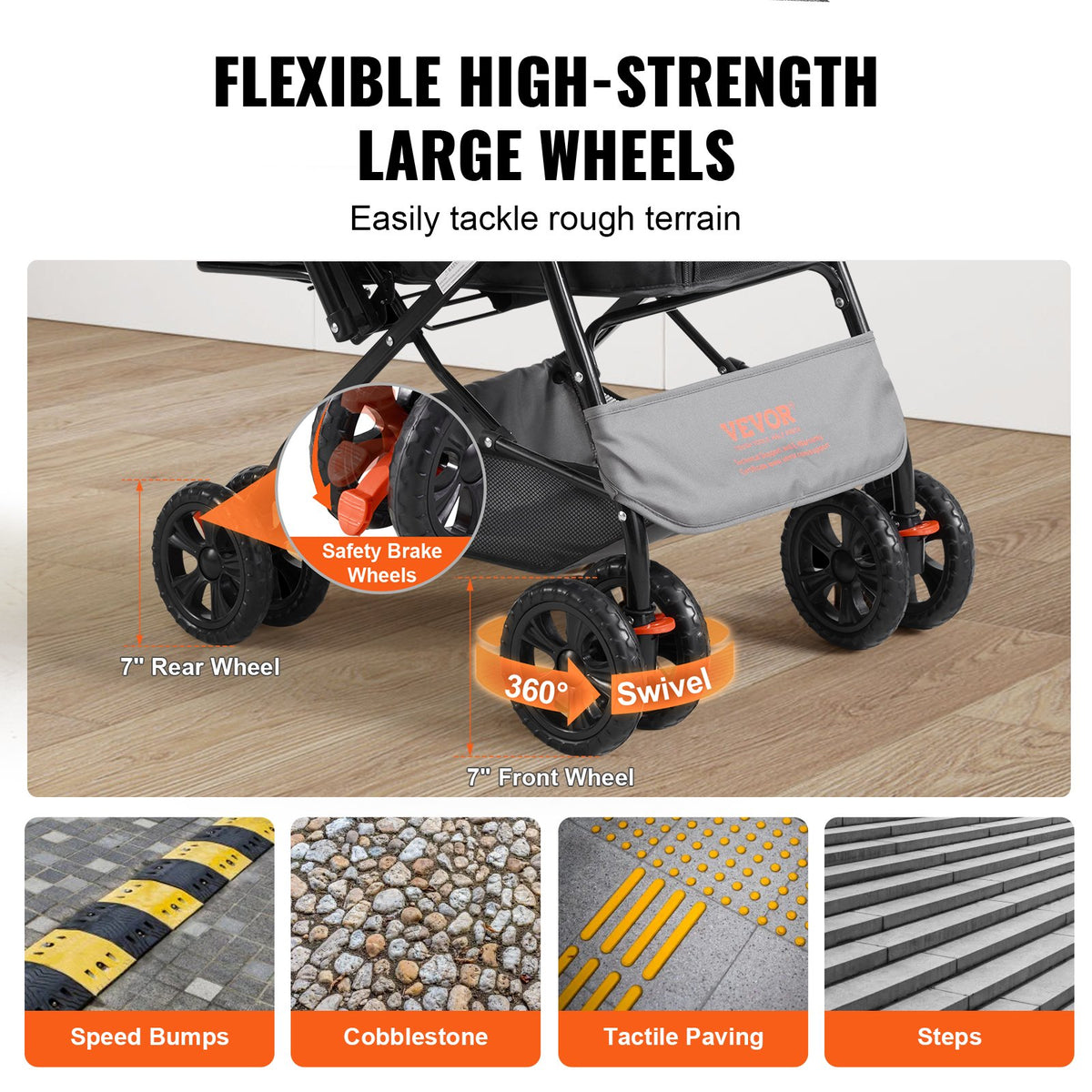VEVOR Pet Stroller - Select Your Configuration - CWTCCGK4QSHSU0H92V0 - view 3