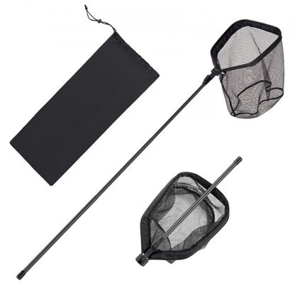 VEVOR Fishing Net, Foldable Landing Nets with Telescopic Handle, Portable Lightweight Carbon Fiber Long Fish Gear, Nylon Covered PVC, Durable and Fish-friendly, for Kayak Boat Bank Pond, Gifts for Men - CWTXWPEGJZG01YCWL001V0 - view 2