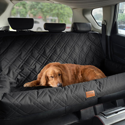 VEVOR Dog Car Seat, Waterproof Dog Booster Seat for Car, Pet Car Seat with Clip-On Safety Leash, PP Cotton Filling, Dog Car Bed for Medium & Large Dog up to 100 lbs, Black - CWZGQCZYSFSHXYKEFV0 - view 1