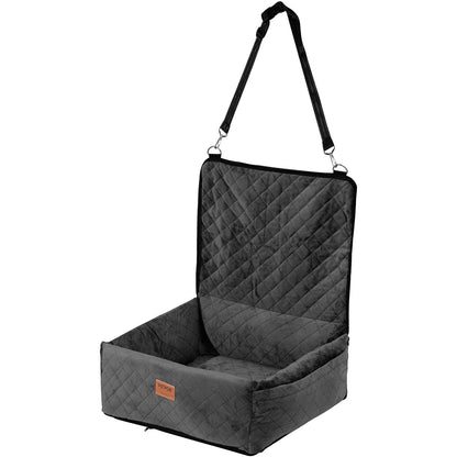 VEVOR Dog Car Seat, Dog Booster Seat for Car with A Storage Pocket, Clip-On Safety Leash, Sponge and PP Cotton Filling, Dog Car Bed for Small & Medium Dog up to 40lbs, Black - CWZGQCZYSFSQM6UMNV0 - view 10