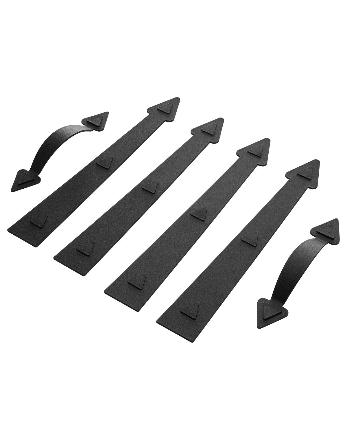 VEVOR Magnetic Garage Door Hardware Kit, Decorative Garage Door Hinges Handles, Black Carriage House Accents, No Installation Needed, 4 Hinges and 2 Handles for Barn Gate Curb Appeal - CXAZSLCZBSJLXE1LB001V0 - view 1