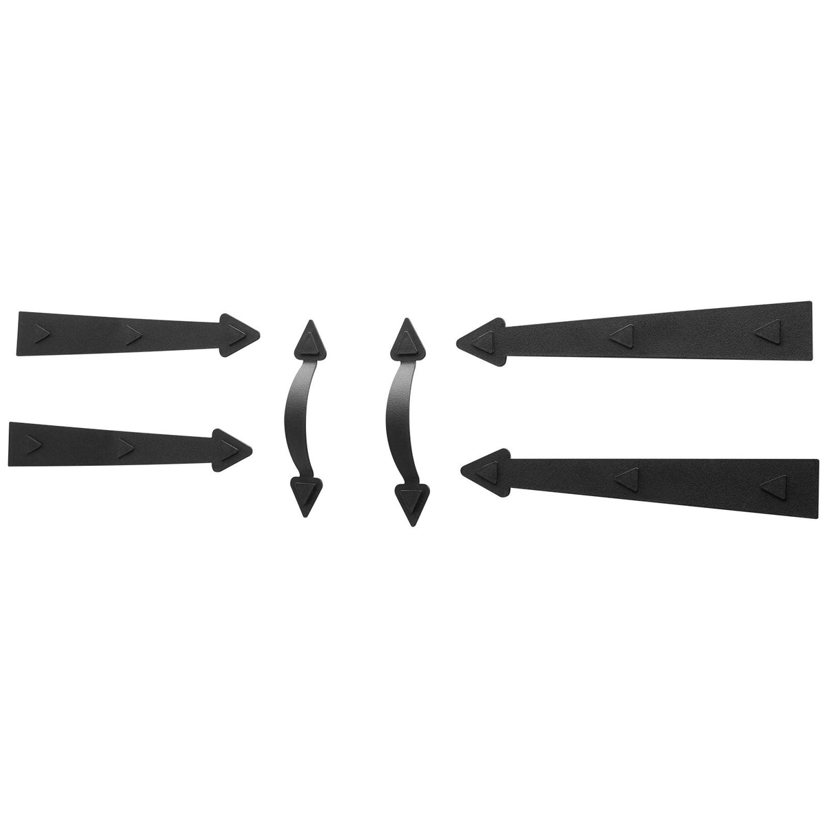 VEVOR Magnetic Garage Door Hardware Kit, Decorative Garage Door Hinges Handles, Black Carriage House Accents, No Installation Needed, 4 Hinges and 2 Handles for Barn Gate Curb Appeal - CXAZSLCZBSJLXE1LB001V0 - view 10