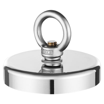 VEVOR Fishing Magnet, 1000 LBS/454 Kg Pulling Force Super Strong Neodymium Fishing Magnet, Rare Earth Magnet with Handle Diameter 2.72 in/69 mm for Retrieving in River, Magnetic Fishing, Heavy Hanging - CXDYCTDPDM10HWZ0GV0 - view 10