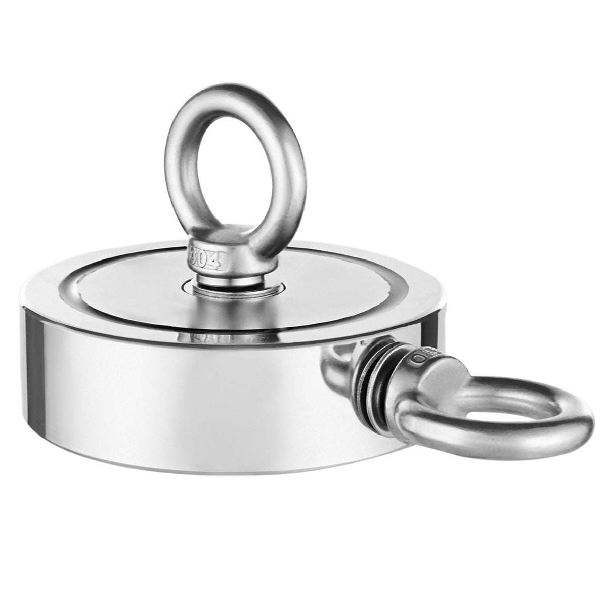 VEVOR Magnet Fishing Kit, 1400 LBS/635 Kg Double-Sided Pulling Force Magnet Fishing Kit, Rare Earth Neodymium Magnetic Fishing Kit Includes Grappling Hook, Heavy Duty Rope, Gloves, Eyebolt, Carry Case - CXDYTZSM1400T20HUV0 - view 10